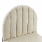 Isla Channel Tufted Upholstered Fabric Dining Side Chair