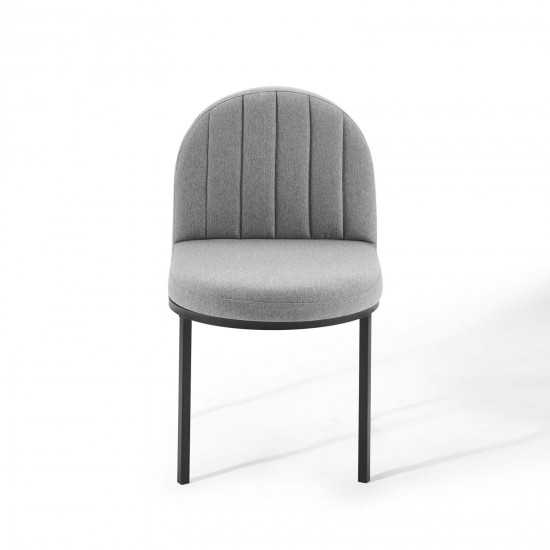 Isla Channel Tufted Upholstered Fabric Dining Side Chair