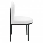 Isla Channel Tufted Upholstered Fabric Dining Side Chair