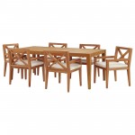 Northlake 7 Piece Outdoor Patio Premium Grade A Teak Wood Set