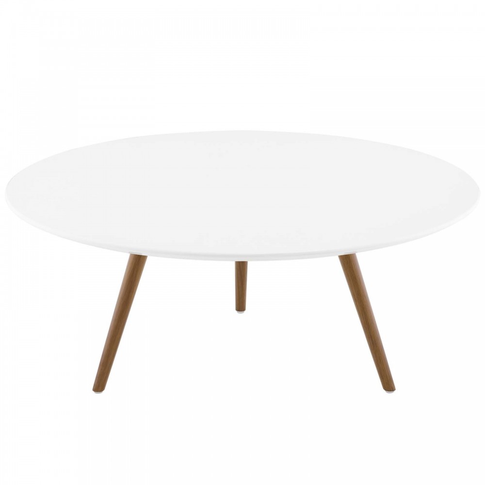 Lippa 36" Round Wood Top Coffee Table with Tripod Base