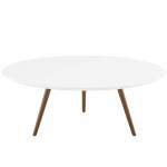 Lippa 40" Round Wood Top Coffee Table with Tripod Base