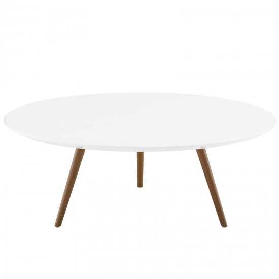 Lippa 40" Round Wood Top Coffee Table with Tripod Base