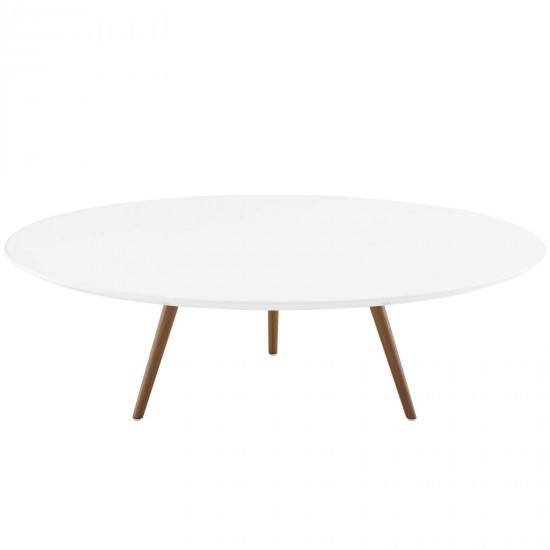 Lippa 47" Round Wood Top Coffee Table with Tripod Base