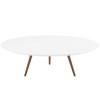 Lippa 47" Round Wood Top Coffee Table with Tripod Base