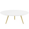 Lippa 40" Round Wood Top Coffee Table with Tripod Base