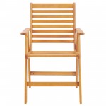 Hatteras Outdoor Patio Eucalyptus Wood Dining Armchair