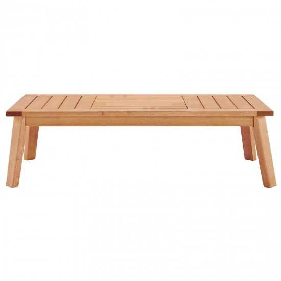 Sedona Outdoor Patio Eucalyptus Wood Coffee Table