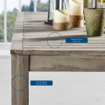 Wiscasset Outdoor Patio Acacia Wood Coffee Table