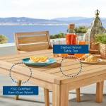 Portsmouth 63" Karri Wood Outdoor Patio Dining Table