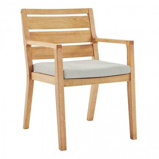 Portsmouth Karri Wood Outdoor Patio Dining Armchair