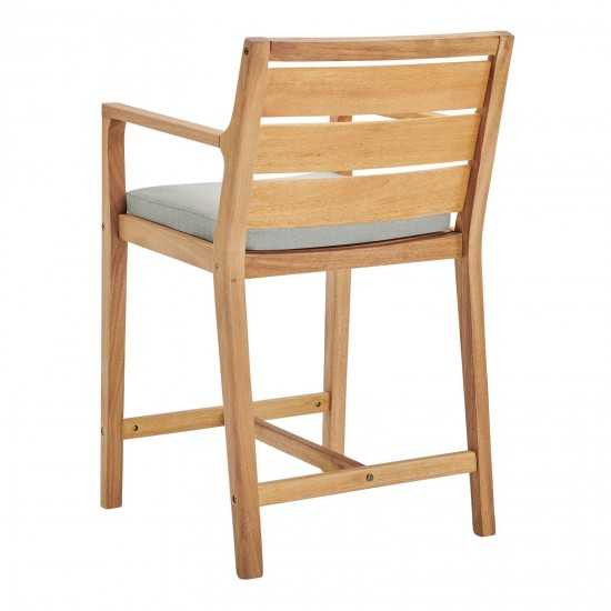 Portsmouth Karri Wood Outdoor Patio Bar Stool