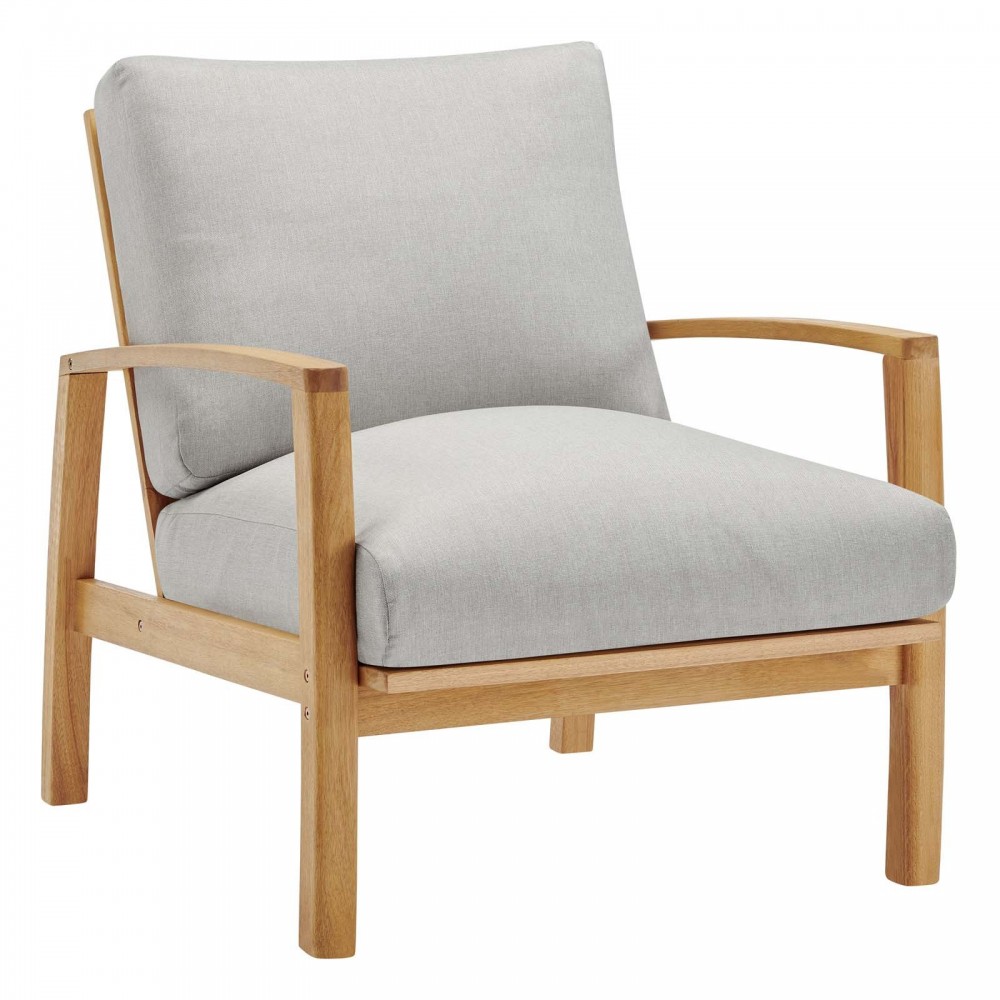 Orlean Outdoor Patio Eucalyptus Wood Lounge Armchair Orlean Outdoor Patio Eucalyptus Wood Lounge Armchair