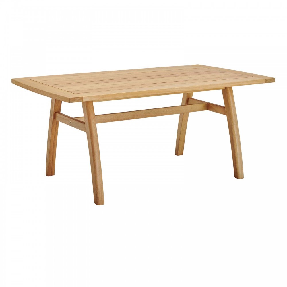 Orlean 57" Outdoor Patio Eucalyptus Wood Dining Table Orlean 57" Outdoor Patio Eucalyptus Wood Dining Table