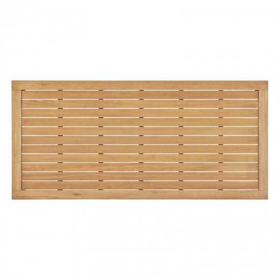 Viewscape 83" Outdoor Patio Ash Wood Dining Table