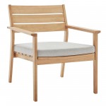 Breton Outdoor Patio Ash Wood Armchair