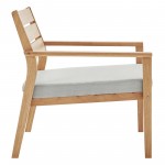 Breton Outdoor Patio Ash Wood Armchair