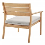 Breton Outdoor Patio Ash Wood Armchair