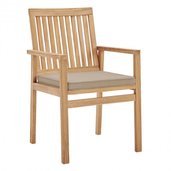 Farmstay Outdoor Patio Teak Wood Dining Armchair