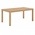 Farmstay 63" Rectangle Outdoor Patio Teak Wood Dining Table