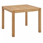 Farmstay 36" Square Outdoor Patio Teak Wood Dining Table