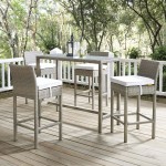 Conduit 5 Piece Outdoor Patio Wicker Rattan Set