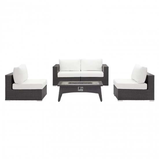 Convene 5 Piece Set Outdoor Patio with Fire Pit