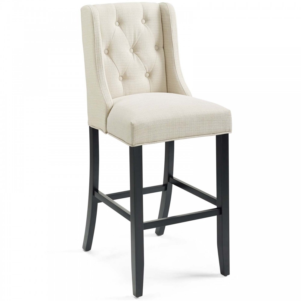Baronet Tufted Button Upholstered Fabric Bar Stool Baronet Tufted Button Upholstered Fabric Bar Stool