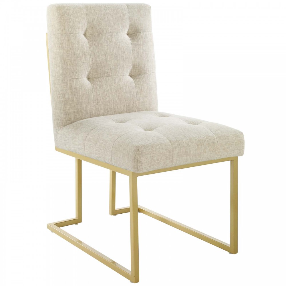 Privy Gold Stainless Steel Upholstered Fabric Dining Accent Chair Privy Gold Stainless Steel Upholstered Fabric Dining Accent Chair