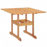 Hatteras 5 Piece Outdoor Patio Eucalyptus Wood Dining Set