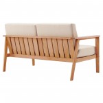 Sedona 3 Piece Outdoor Patio Eucalyptus Wood Sectional