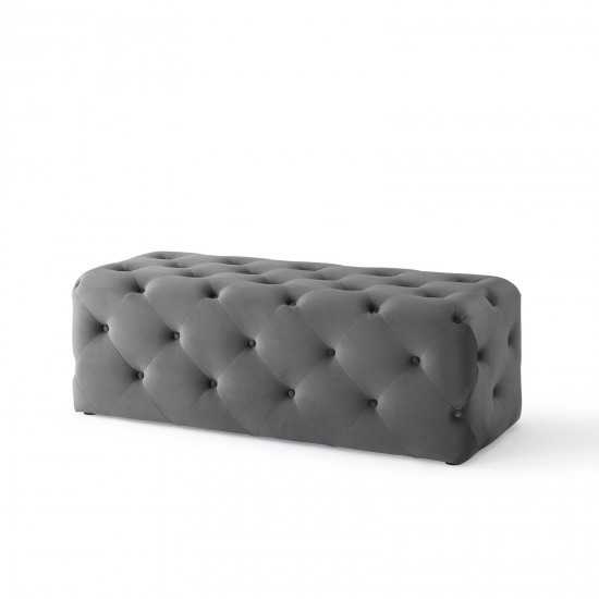 Amour 48" Tufted Button Entryway Performance Velvet Bench