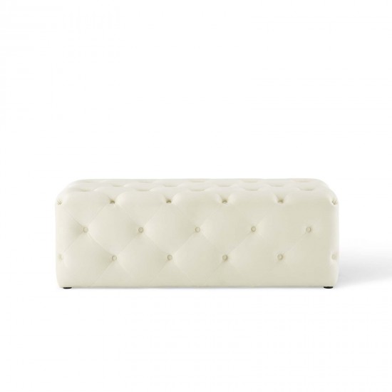 Amour 48" Tufted Button Entryway Performance Velvet Bench