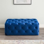 Amour 48" Tufted Button Entryway Performance Velvet Bench