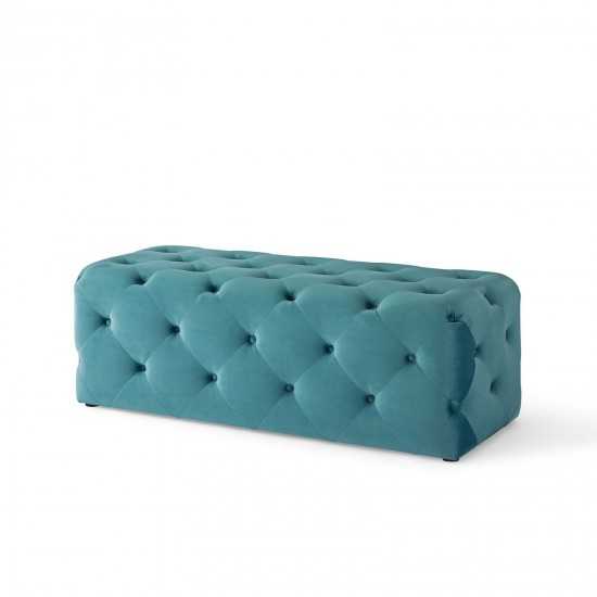 Amour 48" Tufted Button Entryway Performance Velvet Bench