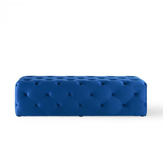 Amour 60" Tufted Button Entryway Performance Velvet Bench