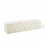 Amour 72" Tufted Button Entryway Performance Velvet Bench