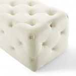 Amour 72" Tufted Button Entryway Performance Velvet Bench