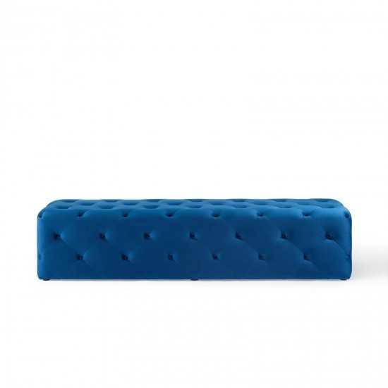 Amour 72" Tufted Button Entryway Performance Velvet Bench