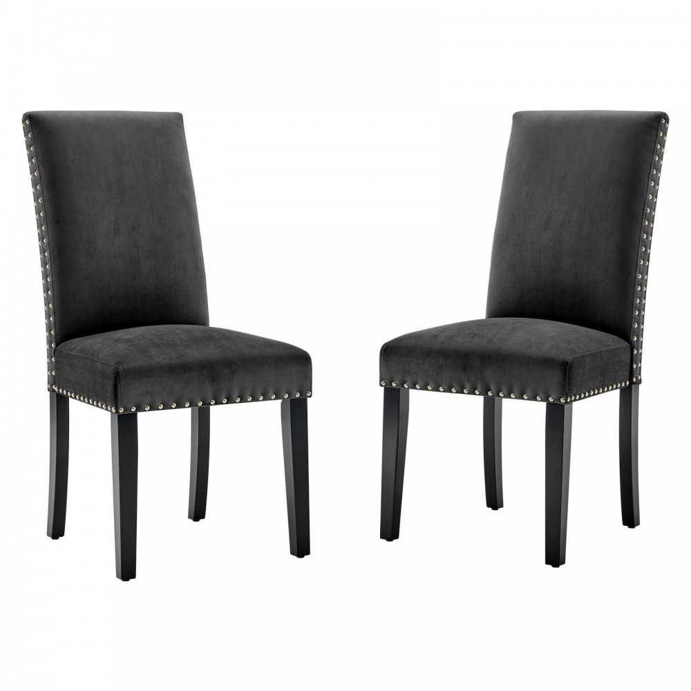 Parcel Performance Velvet Dining Side Chairs - Set of 2