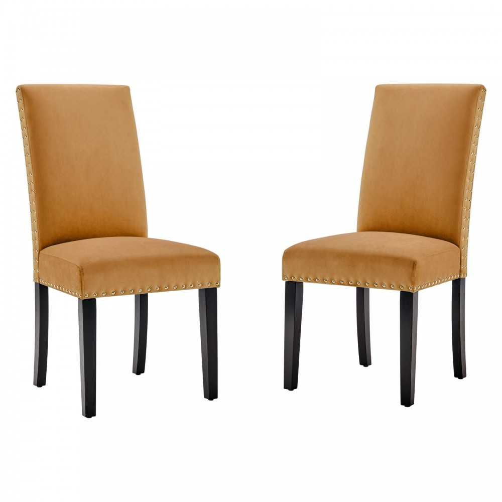 Parcel Performance Velvet Dining Side Chairs - Set of 2