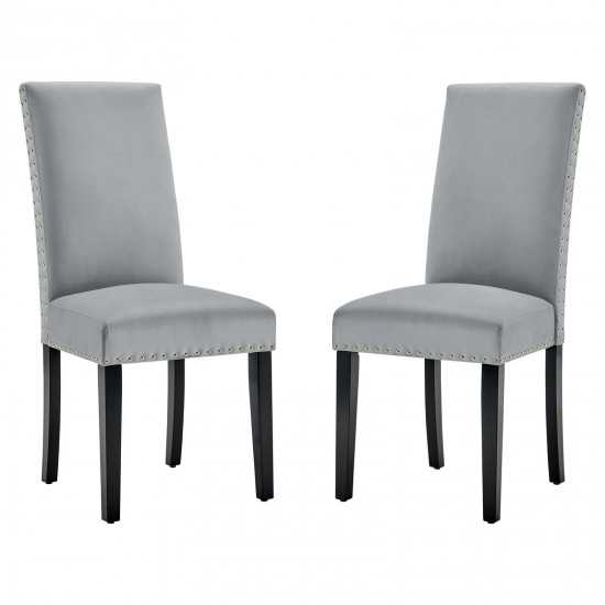 Parcel Performance Velvet Dining Side Chairs - Set of 2