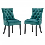 Regent Tufted Performance Velvet Dining Side Chairs - Set of 2