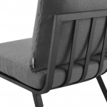 Riverside 2 Piece Outdoor Patio Aluminum Sectional Sofa Set