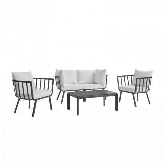 Riverside 5 Piece Outdoor Patio Aluminum Set