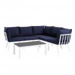 Riverside 6 Piece Outdoor Patio Aluminum Set