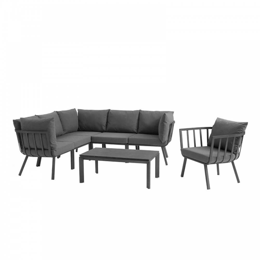 Riverside 7 Piece Outdoor Patio Aluminum Set Riverside 7 Piece Outdoor Patio Aluminum Set