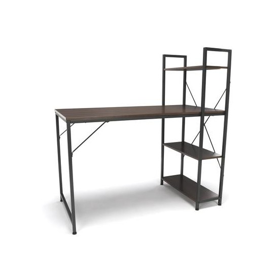 Essentials by OFM ESS-1004 Combination Desk with 4 Shelf Unit