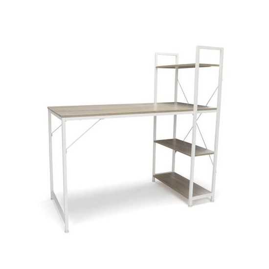 Essentials by OFM ESS-1004 Combination Desk with 4 Shelf Unit