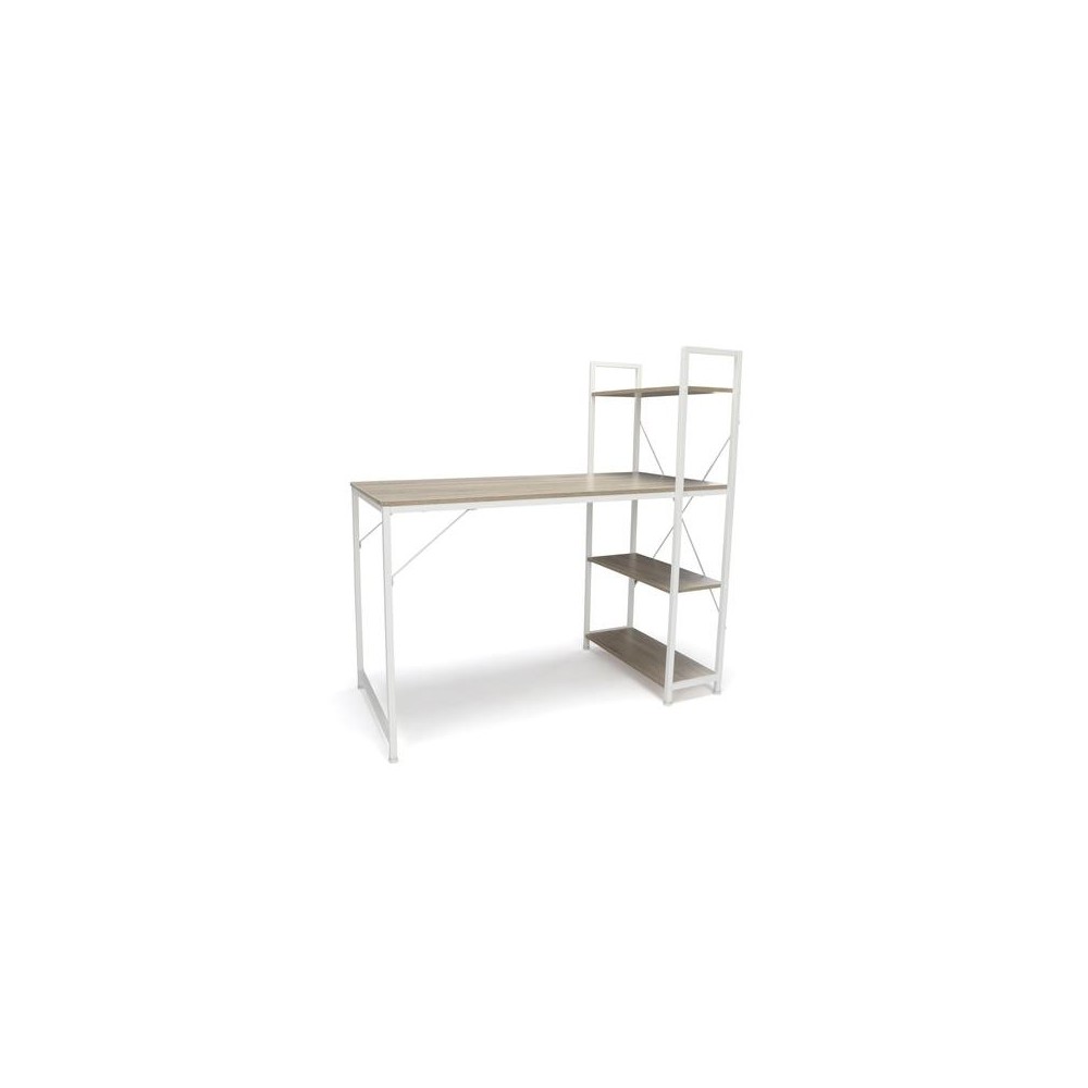 Essentials by OFM ESS-1004 Combination Desk with 4 Shelf Unit